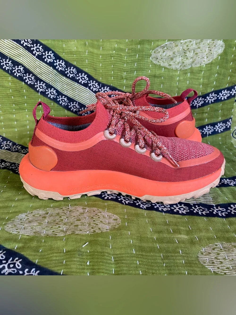 Allbirds Diablo Orange Trailrunner SWT Hiking Sporty Athletic Lace Up Sneakers 7